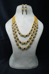 Luxurious CZ-Stone Necklace and Earrings Set