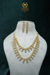 Elegant CZ Stone Necklace and Earrings Set