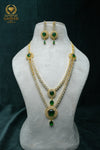 CZ-Stone Necklace and Earrings Set