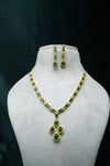 CZ-Stone Necklace and Earrings Set