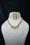 Elegant CZ-Stone Necklace and Earrings Set
