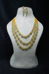 Luxurious CZ-Stone Necklace and Earrings Set