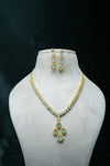 CZ-Stone Necklace and Earrings Set