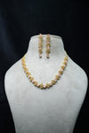 Elegant CZ-Stone Necklace and Earrings Set