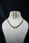 Elegant CZ-Stone Necklace and Earrings Set