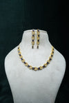 CZ-Stone Necklace and Earrings Set