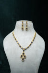 CZ-Stone Necklace and Earrings Set