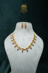 CZ-Stone Necklace and Earrings Set