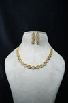 Elegant CZ-Stone Necklace and Earrings Set