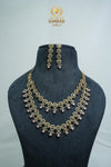 Elegant CZ Stone Necklace and Earrings Set