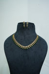 Elegant CZ-Stone Necklace and Earrings Set