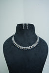 Elegant CZ-Stone Necklace and Earrings Set
