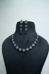 Elegant CZ-Stone Necklace and Earrings Set