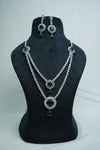 CZ-Stone Necklace and Earrings Set