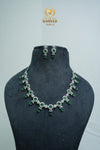 CZ-Stone Necklace and Earrings Set