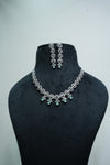 Elegant CZ-Stone Necklace and Earrings Set