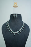 CZ-Stone Necklace and Earrings Set