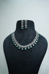 Fast Fashion CZ-Stone Necklace and Earrings Set