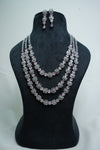 Luxurious CZ-Stone Necklace and Earrings Set