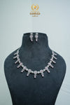 CZ-Stone Necklace and Earrings Set
