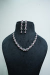Elegant CZ-Stone Necklace and Earrings Set