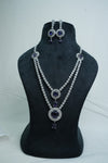 CZ-Stone Necklace and Earrings Set