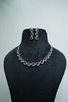 Elegant CZ-Stone Necklace and Earrings Set
