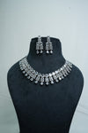 Beautiful CZ-Stone Necklace and Earrings Set