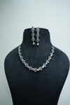 Elegant CZ-Stone Necklace and Earrings Set