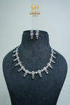 CZ-Stone Necklace and Earrings Set